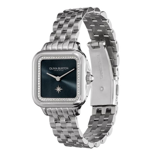 28mm Grosvenor Blue & Silver Bracelet Watch - Image 2