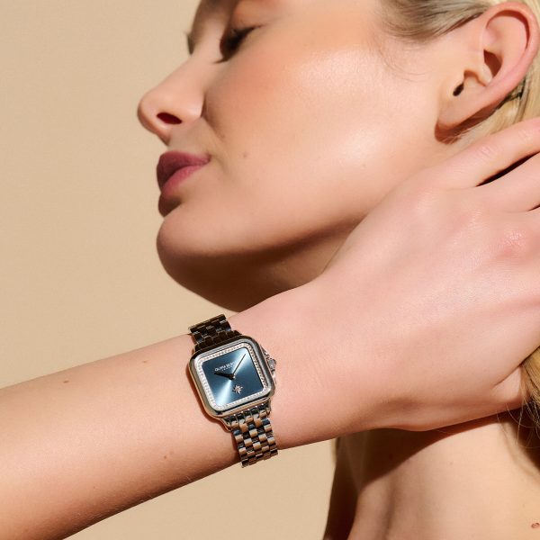 28mm Grosvenor Blue & Silver Bracelet Watch - Image 3