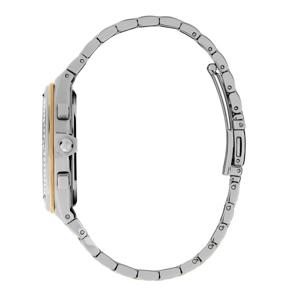 38mm Hexa Multi-Function White & Two Tone Bracelet Watch - Image 4