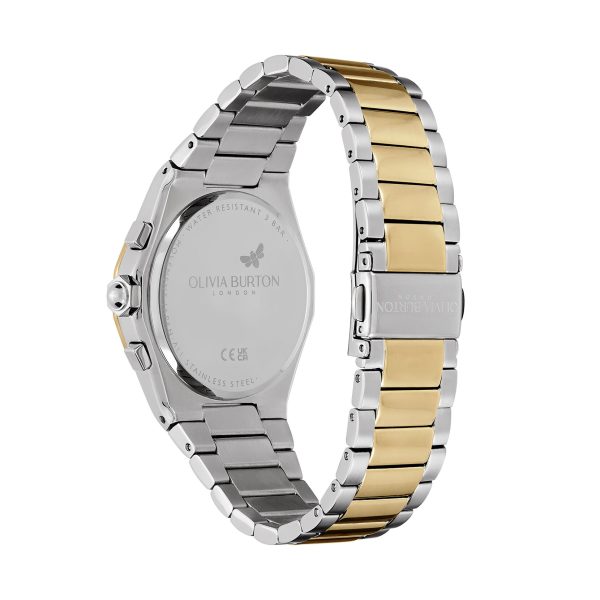 38mm Hexa Multi-Function White & Two Tone Bracelet Watch - Image 5