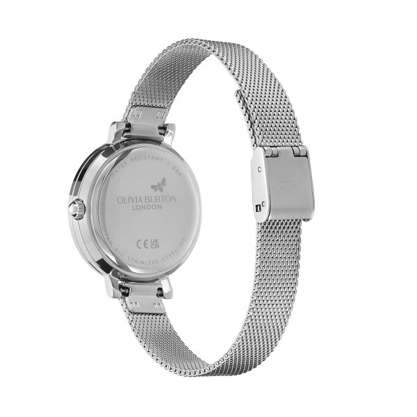 30mm Vintage Bead Silver Mesh Watch - Image 5