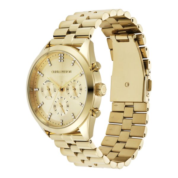 38mm City Classic Multifunction Gold Bracelet Watch - Image 2