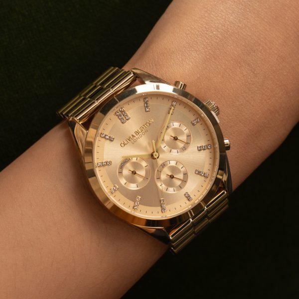 38mm City Classic Multifunction Gold Bracelet Watch - Image 3