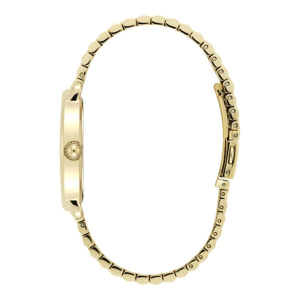 36mm Vintage Floral Gold Bracelet Watch - Image 4