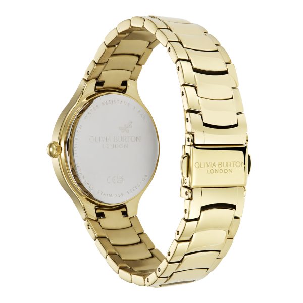 34mm Lea Forest Green & Gold Bracelet Watch - Image 5