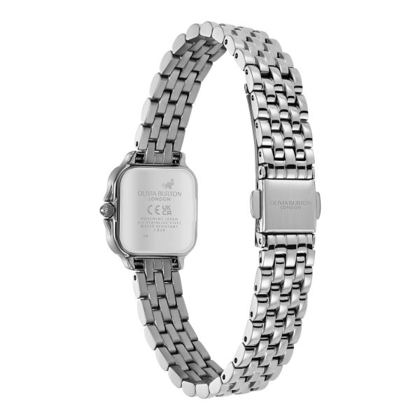 20mm Mini Grosvenor Sage Green & Silver Bracelet Watch - Image 5