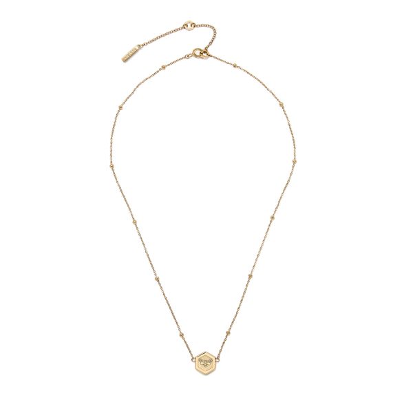 Minima Bee Gold Pendant Necklace - Image 2