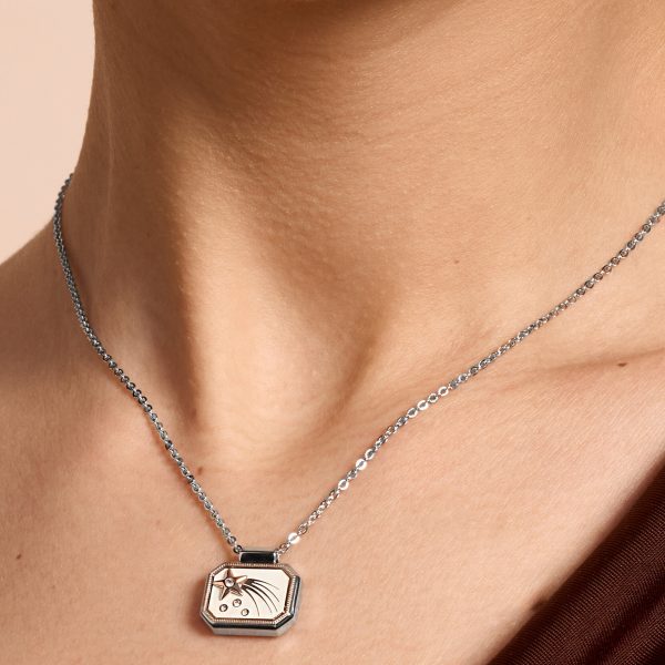 Shooting Star Ivory & Silver Tone Necklace - Image 3