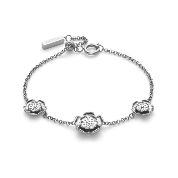 Tudor Rose Silver Tone Bracelet - Image 2