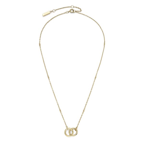 Amity Interlock Gold Plated Necklace - Image 2