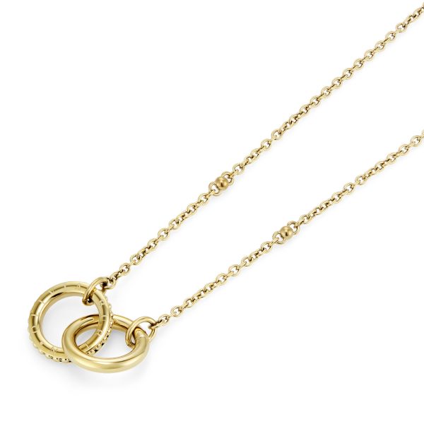 Amity Interlock Gold Plated Necklace - Image 4