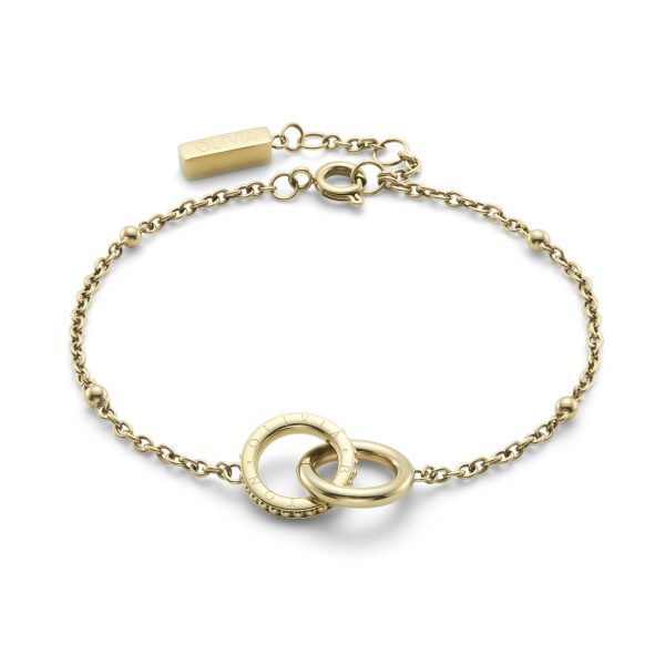 Amity Interlock Gold Plated Bracelet - Image 2