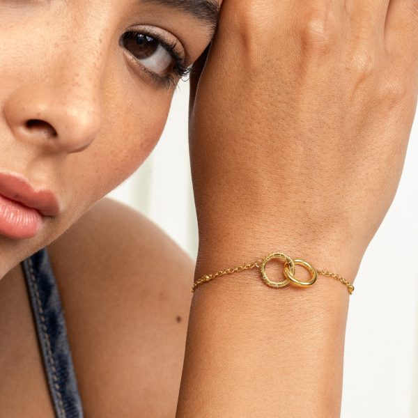 Amity Interlock Gold Plated Bracelet - Image 3
