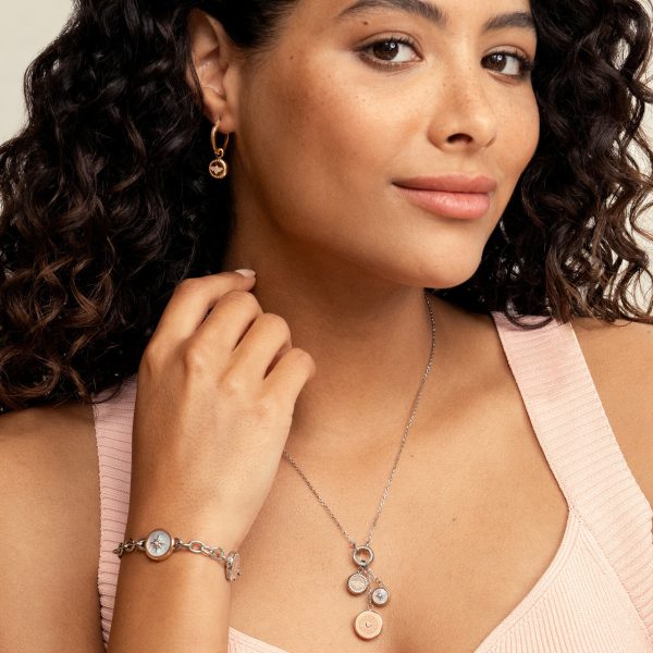 Bee and North Star Silver & Rose Gold Plated Charm Bracelet - Image 5